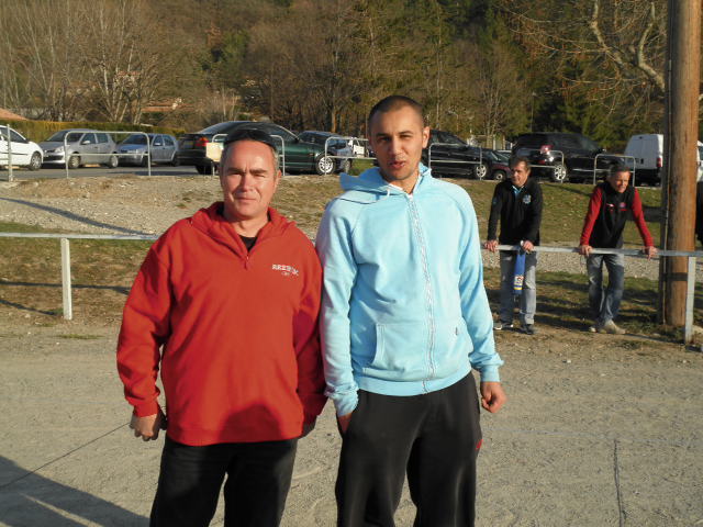 Guy et Jérémy avant leur partie de cadrage