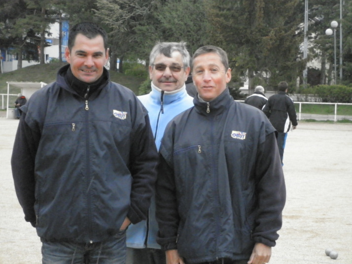 Fred et Daniel avec Pierrôt leur partenaire des années 90