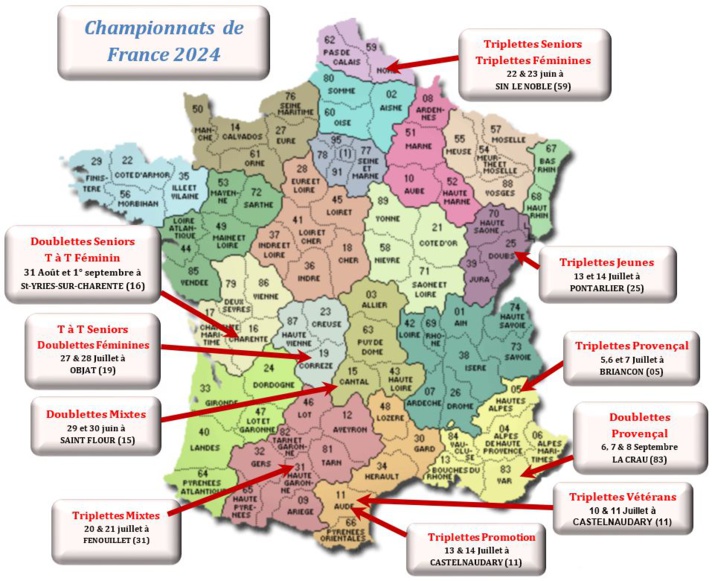 Résultats Championnats de France 2024